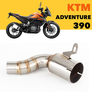 Pour <span class=keywords><strong>KTM</strong></span> RC DUKE 125 250 <span class=keywords><strong>390</strong></span> ADV <span class=keywords><strong>Adventure</strong></span> 2020 <span class=keywords><strong>2021</strong></span> 2022 – Collecteur d'échappement 45 mm avec catalyseur intermédiaire coupé (Cut-Cat) et tube de descente coudé - Product Image 6