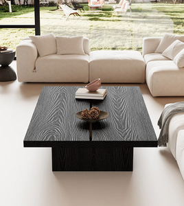 <span class=keywords><strong>Tavolino</strong></span> da Caffè Quadrato in <span class=keywords><strong>Legno</strong></span> Massello <span class=keywords><strong>di</strong></span> Alta Qualità - Design Moderno e Minimalista <span class=keywords><strong>con</strong></span> Vano Portaoggetti, Elegante Tavolo da Tè per Soggiorno - Product Image 6