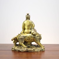 Statue en laiton de Zhang Daoling, maître céleste, divinité taoïste, figurine, OEM personnalisé pour l'autel et la protection du Feng Shui
