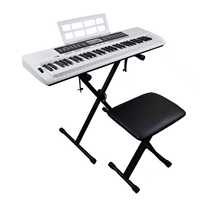 Piano électrique professionnel 61 touches d'usine Services OEM et ODM portables Affichage LCD Vente chaude Matière plastique