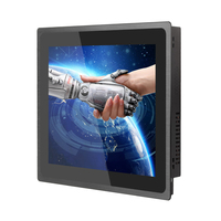 Hmi girişi ile 10 12 inç dokunmatik ekran monitör ahududu Pi için yüksek çözünürlük 1024*768 Lcd monitör