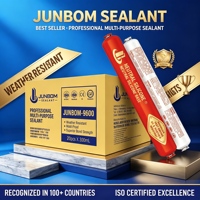 JUNBOM9600 Mastic silicone neutre à base d'oxime, résistant aux intempéries pour fenêtres, portes, verre, métal, pierre, murs-rideaux, construction intérieure Sr5