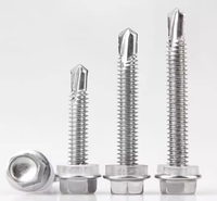 Vis à tête hexagonale autotaraudeuses en acier inoxydable WANGSHENG, finition brute, fabricant chinois, pouce # 12 7 mm
