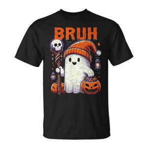 Maglietta di Halloween con Fantasmi e Caramelle per Bambini, Unisex, Manica Corta, Girocollo, in Cotone, Stampa Digitale - Product Image 1