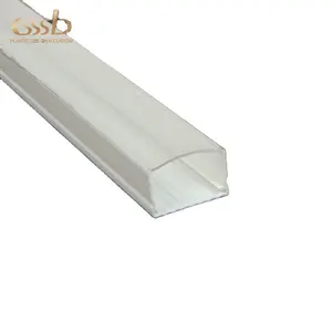 Professional manufacturer plastic led light cover special shaped extrusion plastic profile