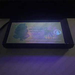 UV Printing 10k Billion Zimbabwe Dollar Gold Foil Banknote Collectible - Product Image 3