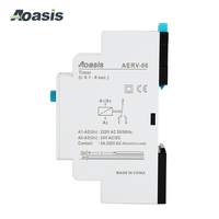 Relais temporisé électronique miniature monophasé scellé réglable 0,1-6S AERV-06-2 220VAC 50/60Hz