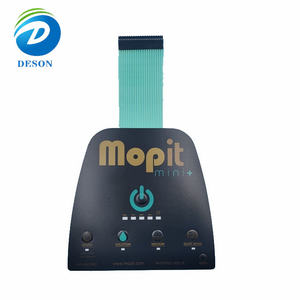 Autocollant de membrane pour panneau de commande d'injecteur à bouton embossé avec superposition graphique couleur Deson, clavier à membrane à 32 touches - Product Image 3