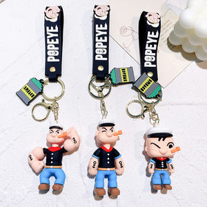 PVC Kawii silicone porte-clés <span class=keywords><strong>dessin</strong></span> <span class=keywords><strong>animé</strong></span> <span class=keywords><strong>Popeye</strong></span> le marin <span class=keywords><strong>Olive</strong></span> Bluto Wimpy enfants enfants cadeau 3d porte-clés - Product Image 5