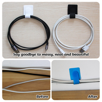 Gestion des attaches de câble double face écologique personnalisée en usine Sangles auto-adhésives à crochet réglable pour
