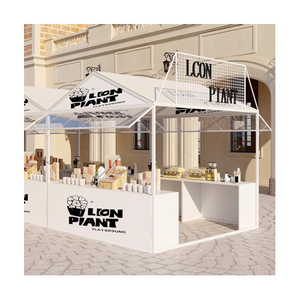 דוכנים ניידים מאלומיניום תעופתי ופלדת אל-חלד לתערוכות, סופרמרקטים, גלידה ותצוגות רחוב עם פאנל קדמי - Product Image 1