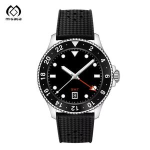 NO 로고 10Bar 방수 고무 스트랩 다이버 기계식 시계 남성용 자동 다이버 시계 - Product Image 6