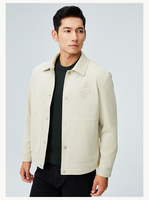 Bosha 2023 Blazer boutonné décontracté pour hommes, teint sur mesure, motif solide avec col rabattu, manteau de printemps ODM
