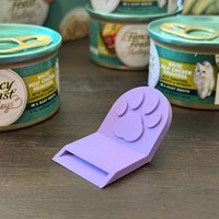 Nouvel Ouvre-Boîte et Ouvre-Bocal Portable QY en Forme de Patte de Chat, en PLA Imprimé en 3D, pour Aliments pour Animaux – Manuel de Produit Transfrontalier