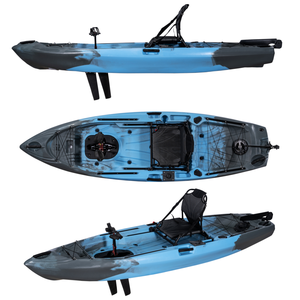 Nouveau design 3 ans de garantie bon marché 10ft <span class=keywords><strong>Kayak</strong></span> de pêche Pédale à aileron unique Assis sur le dessus Kajak en plastique fabriqué en Chine à vendre - Product Image 4