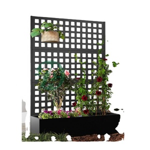 Grande jardinière en métal pour paysage Lits surélevés Découpés au laser Écran de confidentialité décoratif Treillis <span class=keywords><strong>Pot</strong></span> de fleur écologique durable - Product Image 2