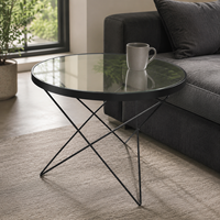 Table d'appoint ronde moderne avec cadre en métal doré et plateau en bois, marbre, bambou ou résine, table basse pour salon, OEM ODM