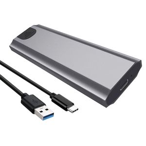 M.2 Protocolo de datos de transferencia dual Caja de disco duro Tipo-C SSD HDD Caja NGFF/NVME Caja de disco duro externo Caja de aleación de aluminio - Product Image 3