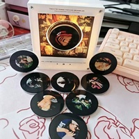 Aimant de réfrigérateur personnalisable en vinyle NFC vierge, style disque vinyle, pour musique, souvenir, cadeau, événement, concert, fan, marchandise, cadeaux