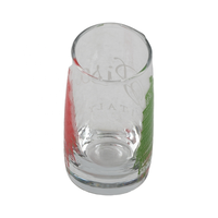 Gobelet en verre personnalisé créatif en forme de tour de Pise |   Verres à boire transparents souvenirs d'Italie |   Logo personnalisé en gros