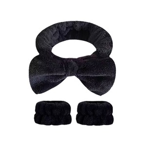 Diadema de Franela con Diseño de Cuadros en Forma de Lazo para Niñas, al por Mayor, Impermeable, Absorbente de Sudor, Versátil y Minimalista - Product Image 5