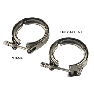 Stainless Steel Hose <b>Clamps</b> 2 2.5 3 3.5 4 Inch Normal <b>Quick</b> Release For Automotive Exhaust Pipes - Product Image 1