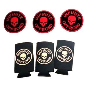 Tall Neoprene Waterproof Foldable Glow in the Dark Luminous 12OZ Slim Magnetic Beer Can <b>Cooler</b> <b>Outdoor</b> Use Party Supplies - Product Image 2