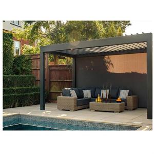 Gazebo de aluminio resistente al agua, pérgola bioclimática motorizada con persiana <span class=keywords><strong>para</strong></span> <span class=keywords><strong>techo</strong></span> - Product Image 4