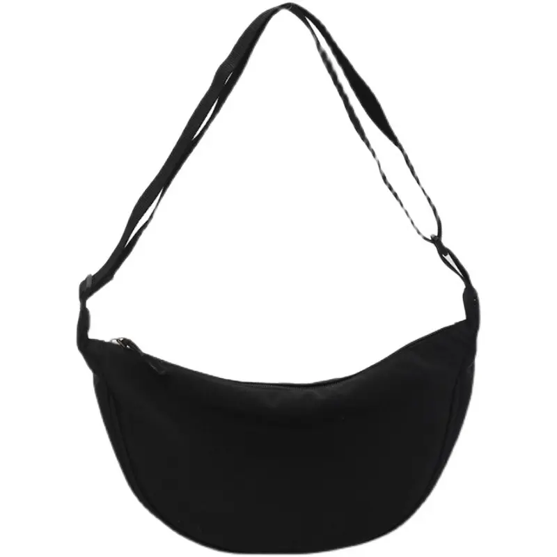 2023 Nylon Messenger Female New Trendy Dumpling Bag Light Small Shoulder Armpit Bag Simple Shoulder Canvas Bag