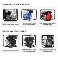 Pompe à eau centrifuge à moteur diesel BISON (CHINE) OEM 60Hz 200m pour l'agriculture, l'irrigation, la lutte contre les incendies, aspiration simple, en alliage