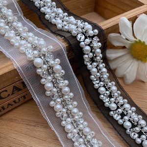 อุปกรณ์ตกแต่งหมวกประดับด้วยลูกปัดไข่มุกงานทำมือสำหรับตกแต่งหมวกแบบ DIY - Product Image 1