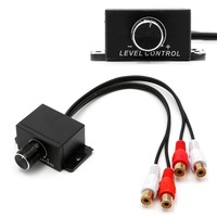 Amplificador de Audio para coche, nivel RCA de graves, perilla de Control remoto de volumen LC1, nivel Universal RCA, accesorios de Control remoto de volumen