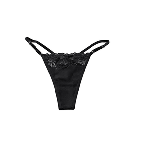 2026 OEM Lingerie féminine en dentelle, culotte <span class=keywords><strong>string</strong></span> et slip respirant, taille ajustée, pour <span class=keywords><strong>femmes</strong></span> et jeunes filles - Product Image 5