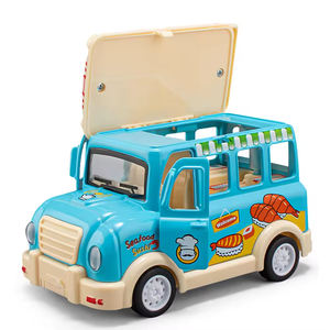 एडाट कास्ट मेटल पुल बैक क्लासिक कार ओपन डोर सुशी कार्टून एलॉय कार बच्चों के लिए संगीत लाइट के साथ - Product Image 2