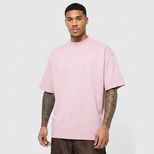T-shirt formel pour homme à col rond, 100 % coton, logo personnalisé imprimé en sérigraphie sur le devant, anti-boulochage, coupe ample, grande taille - Product Image 1