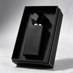 Precio de Fábrica, Botella de Vidrio Vacía de 100 ml para Fragancias, con Tapa de Diamante de Forma Especial, para Perfumes de Hombre y Mujer - Product Image 1