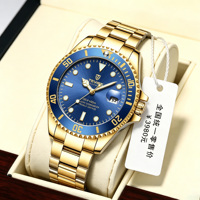 Montre de Plongée Automatique Mécanique de Luxe pour Homme 43mm, Étanche, Aiguilles Lumineuses, Fenêtre de Date, pour Role