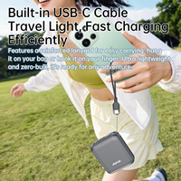Batterie externe Li-Polymère 10000mAh pour A366 35W, mini charge rapide avec câble USB-C intégré et écran LCD