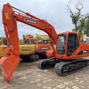 รถขุด Doosan DH150 มือสองคุณภาพสูง ยี่ห้อเกาหลี ระบบไฮดรอลิก รถตักดินแบบตีนตะขาบ เครื่องยนต์กำลังสูง เกียร์ ปั๊ม PLC - Product Image 1
