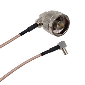 Cable de Extensión Pigtail RG316 de Baja Pérdida con Conector N Macho a Conector TS9 Macho en Ángulo Recto, Personalizado de Fábrica, 20CM para Antena - Product Image 2