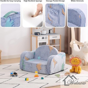 เก้าอี้โซฟาเด็กพับได้ลายพิมพ์สำหรับเด็กอายุ 3 ปีขึ้นไป - Product Image 4