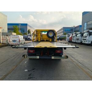 Camion de dépannage lourd de haute qualité Foton 4X2 3-6 tonnes à plateau plat |   Camion de sauvetage routier hydraulique avec moteur Cummins - Product Image 6