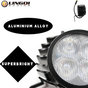 Faro Delantero con Bocina para Bicicleta Eléctrica, Luz de Advertencia Delantera de 4 Luces para Scooter, Bicicleta, Ebike, Mini Moto, Vehículo - Product Image 4