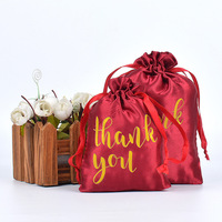 Pochette de rangement pour extensions de cheveux naturels avec logo personnalisé, sacs d'emballage pour perruques en satin de soie noir, anti-humidité, avec cordon de serrage, promotionnel