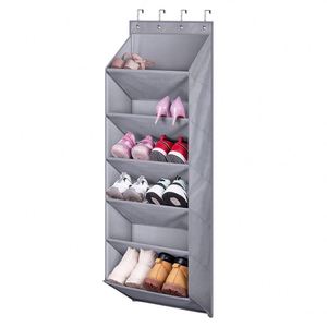 Organizador de Zapatos para Colgar en la Puerta con Bolsillos Profundos para 12 Pares de Botas, Colgador de Zapatos para Armario y Puerta, Almacenamiento de Zapatos - Product Image 1