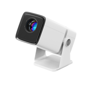 Mini projecteur vidéo A86W 4K - Projecteur intelligent portable LED WiFi sans fil pour la maison, système d'écran miroir Full HD