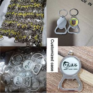 Logo Aluminum Alloy Beer <b>Bottle</b> <b>Opener</b> for Bar Hotel Promo Business Souvenir Giveaway Gift Metal <b>Keychain</b> Custom - Product Image 2