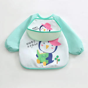 Combinaison pour enfants, tablier imperméable, bavoirs à manches personnalisés sans BPA, bavoirs pour bébés, vêtements <span class=keywords><strong>de</strong></span> peinture pour bébés, vêtements réversibles, bavoirs pour bébés - Product Image 5