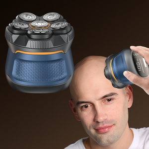 เครื่องโกนหนวดไฟฟ้าแบบลอยตัว 6 มิติ รุ่นใหม่ พร้อมจอ LED ใช้ได้ทั้งแบบเปียกและแห้ง สำหรับผู้ชายหัวล้าน ชาร์จเร็วด้วย USB - Product Image 1