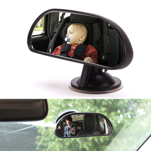 Hello Car Interior Rearview Mirror Black Baby Child Seat Monitor For Backseat Safety Retrofit Upgrade - Product Image 1